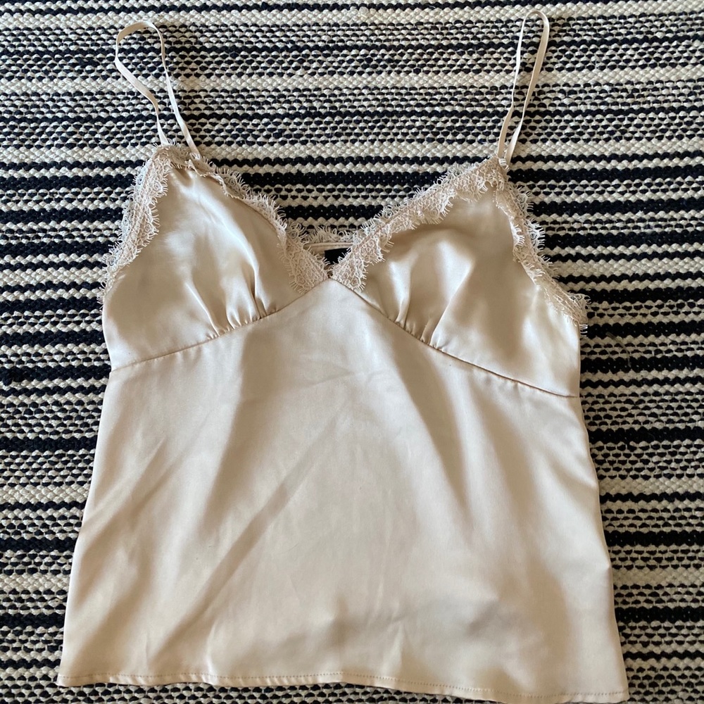 Cream lace cami
